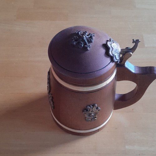 Wooden beer stein - beer,