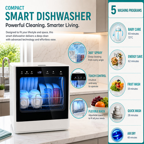 Countertop dishwasher modes - dishwasher,