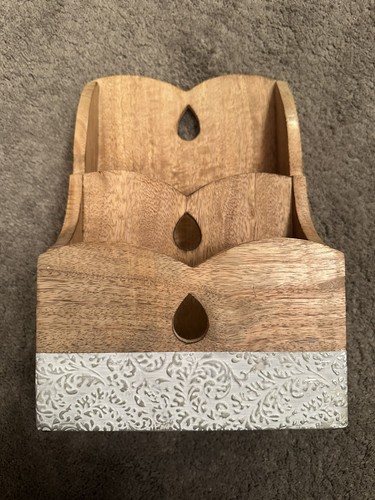 Wooden letter rack - wooden,