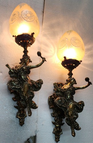 Victorian mermaid brass - brass, &