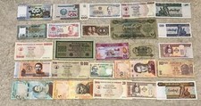 25 X World Banknotes. Old &