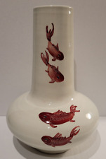 Vintage 1970’s-80’s “Alvin F Irving” Large Ceramic Koi Vase (Lancaster Pottery)
