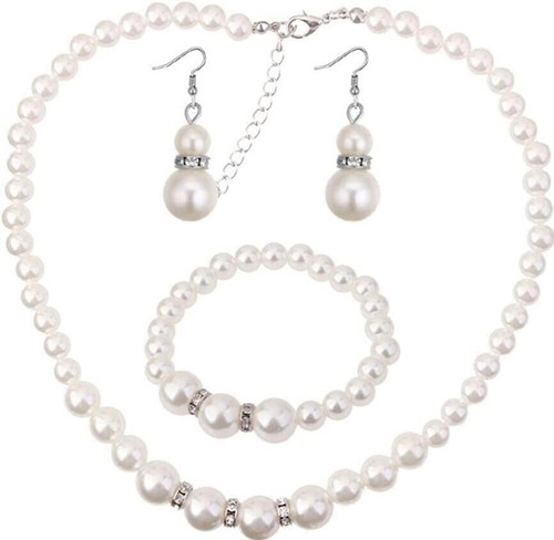 Round white freshwater pearl - white,