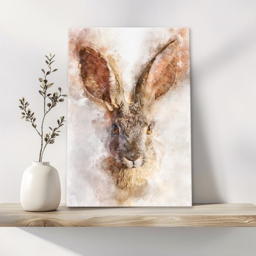 Hare canvas wall art print - canvas,