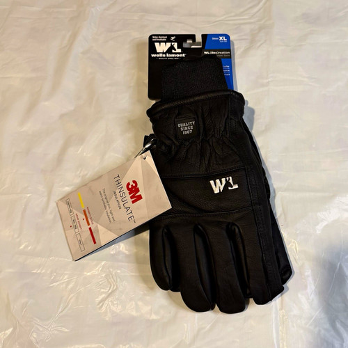 Wells lamont black leather - black,