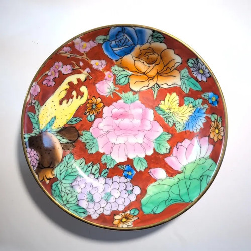 Vintage chinese brass encased - chinese,