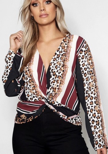 Leopard print chain - chain, top