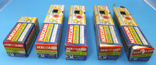Five Meccano empty conversion set boxes (A)
