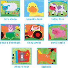 Galt Playnest Farm - Inflatable Baby Support with 8 Sensory Activities