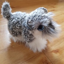 Keel Toys Schnauzer Dog 27cm Stuffed Soft Toy Plush Cuddle Puppies Puppy Grey