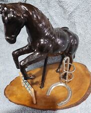 Vintage  Horse Desk Set Showjumping Equestrian 