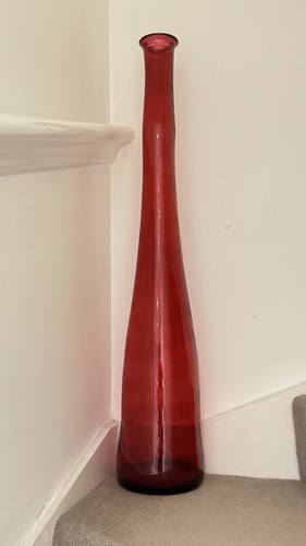 Murano large glass floor vase - large,