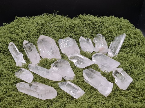 Clear quartz twin points - clear,
