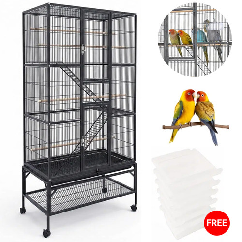 Large metal aviary bird - metal,