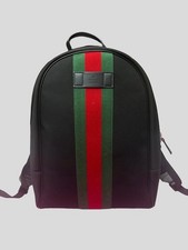 Gucci Web Stripes Backpack Large  In Black RRP £1600