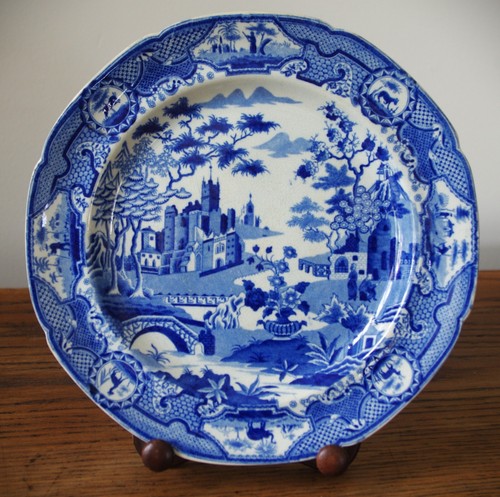 Antique spode blue - spode, &