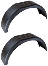 2x 13 inch black plastic