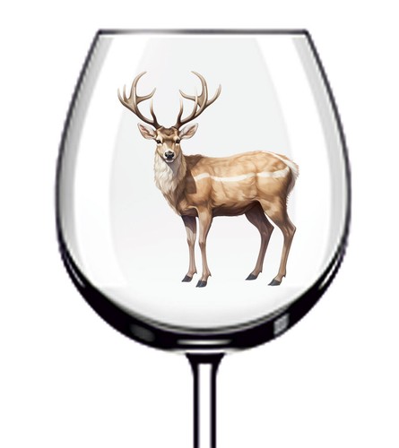 12x colorful stag deer - colorful,
