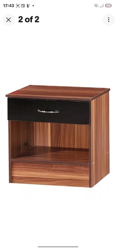 Bedside cabinet drawer black - bedside,