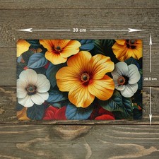 Flowers Glass Chopping Board -