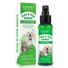 Flea & Tick Spray for Dogs & Cats 100ml for Dry, Itchy & Irritated Skin -Natural