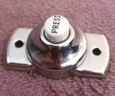 Vintage chrome bell push