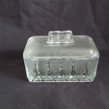 Vintage Glass Butter Dish