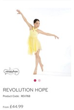 Revolution: Pretty Yellow Dance Costume