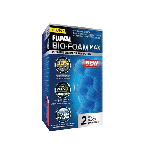 Fluval 106 107 bio foam - foam, max