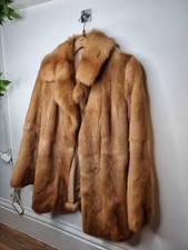 Vintage Genuine Mink Fur Beige