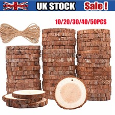 10-50X Wood Slices Round Discs