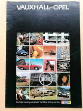1982 VAUXHALL OPEL RANGE Sales Brochure - Chevette Astra Cavalier Manta Carlton