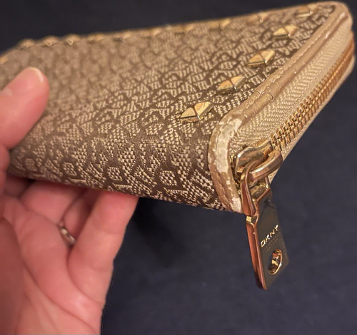 Dkny brown gold studded - brown,