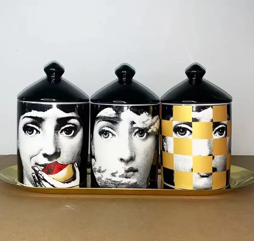 Fornasetti style face jar - fornasetti,