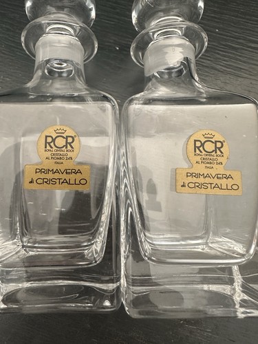Pair vintage rcr royal crystal - pair,