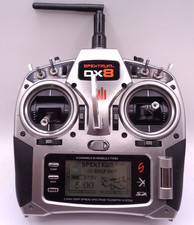 Spektrum dx8 GEN 1 dsmx/dsm2 transmitter good condition + 4000mah Battery mode 2