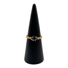 9ct 9k Yellow Gold Solid Black