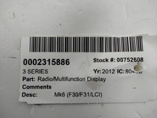 BMW 3 SERIES RADIO