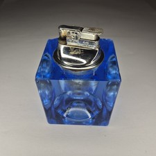 1970s Blue Ice Cube Murano