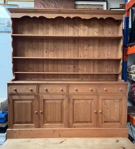Vintage pine kitchen dresser - pine,