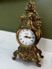 Robert Grant of London Vintage Louis XV mantel clock gilt bronze Rococo Clock