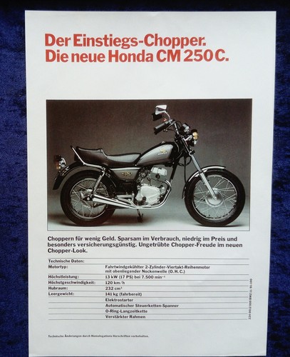 Honda 250 brochure - 250, c