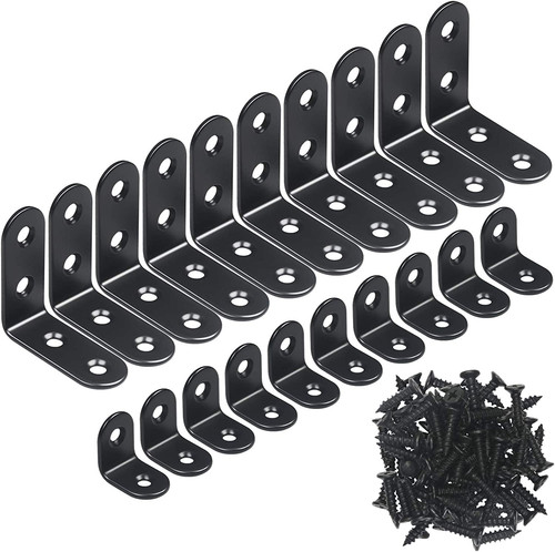 20pcs corner bracket - 20pcs, black
