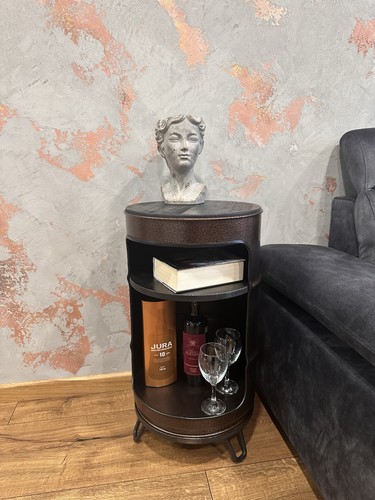 Barrel side table - side,