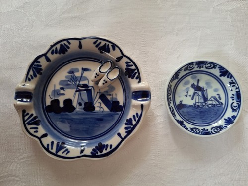 Vintage delft blue white - delft,