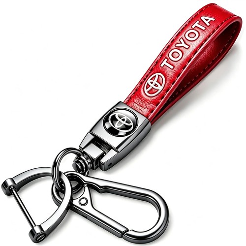 Genuine leather car keychain - leather,