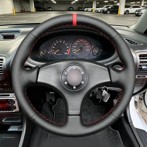 Custom leather steering wheel - leather,