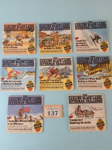 Vintage beer mats carling - beer,