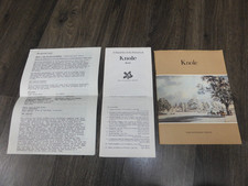 1978 The National Trust Property Guide Knole Kent