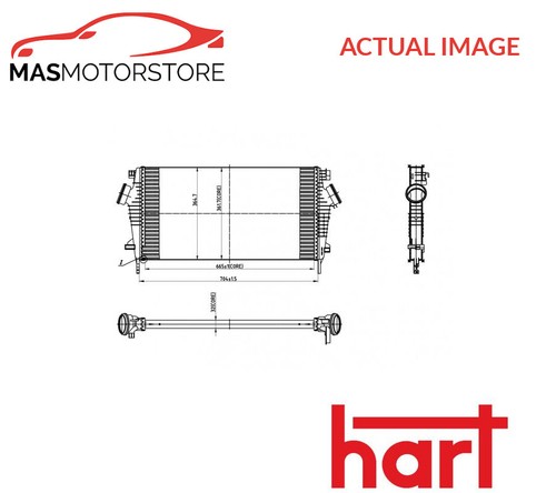 Intercooler radiator hart - intercooler, 612